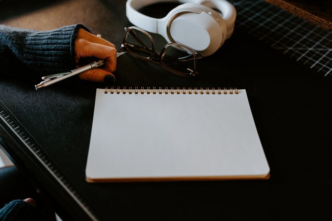 writer editing manuscript on paper
