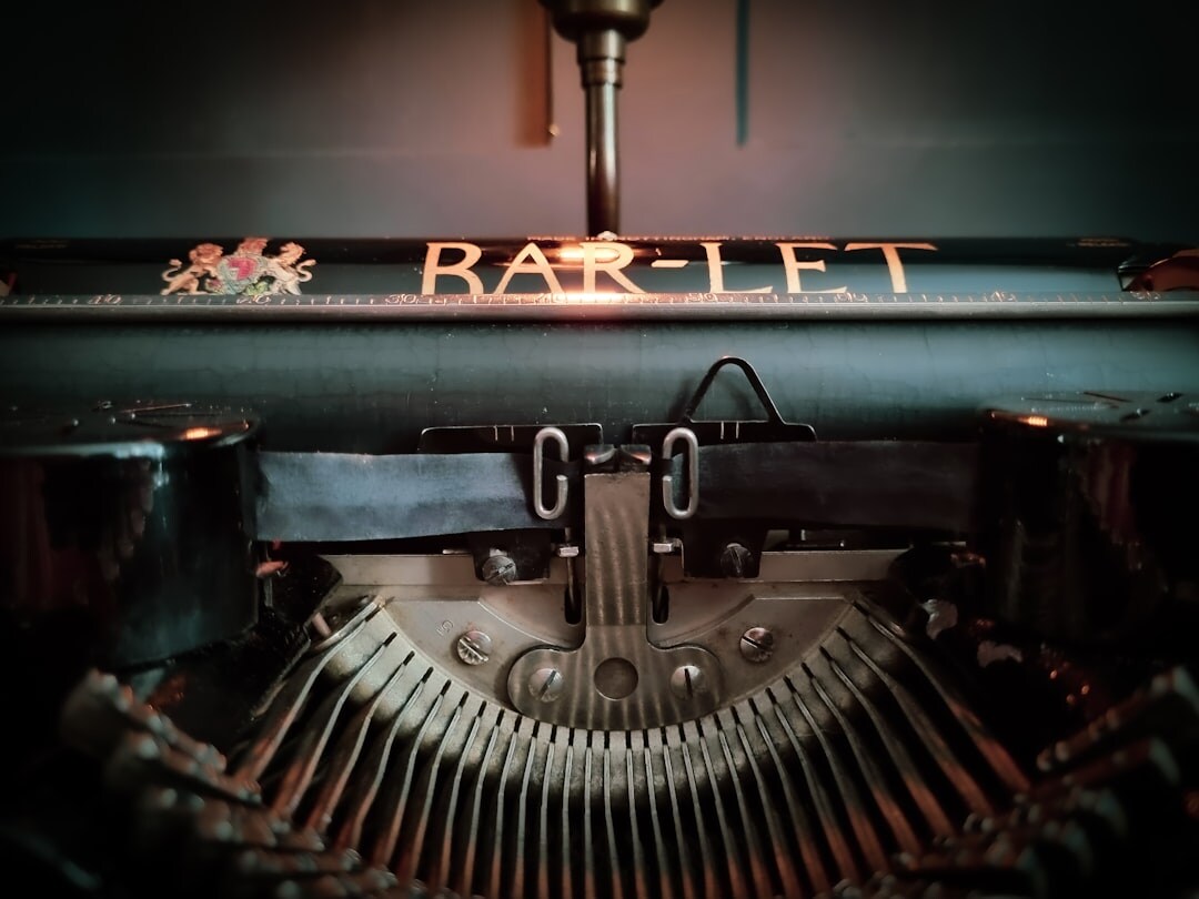 vintage typewriter keys
